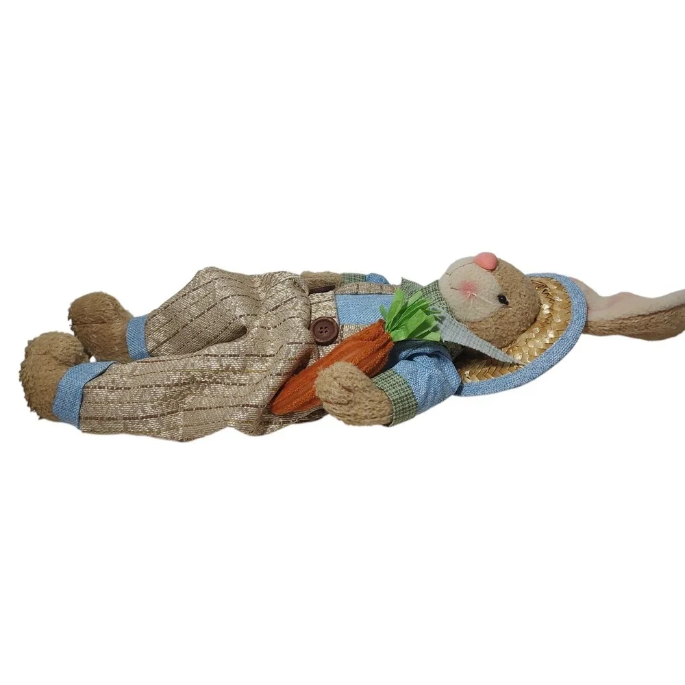 Burton and Burton‎ Plush Easter Bunny Clothing Carrot Hat Sitting Seventeen Inch